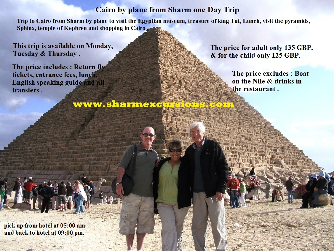 Cairo by plane from Sharm One Day Trip + New Grand Egyptian Museum